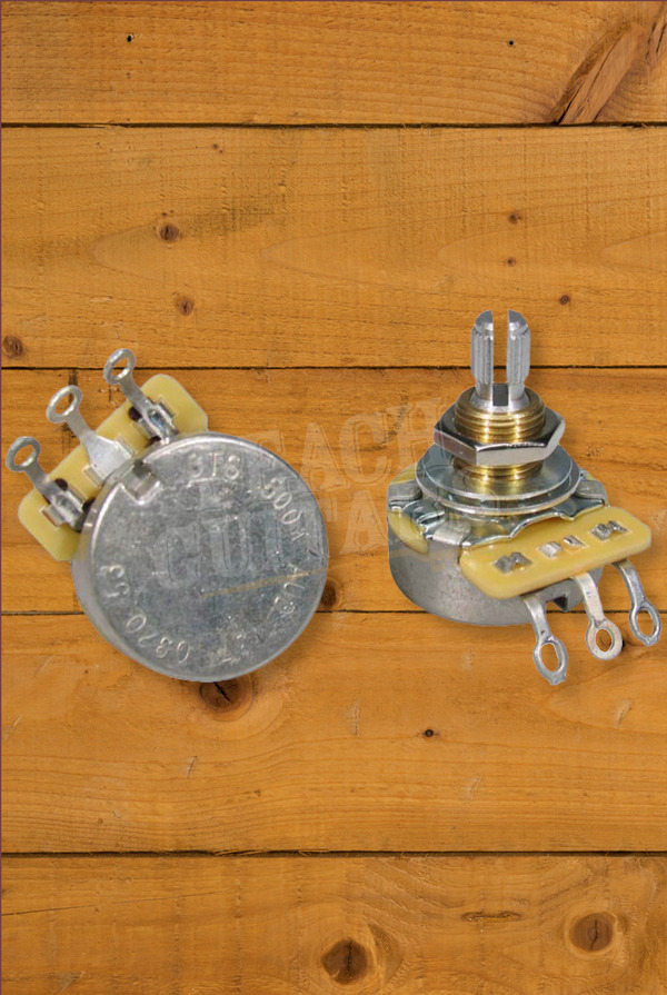 CTS Potentiometer 500K Audio Taper Split Shaft Standard Length