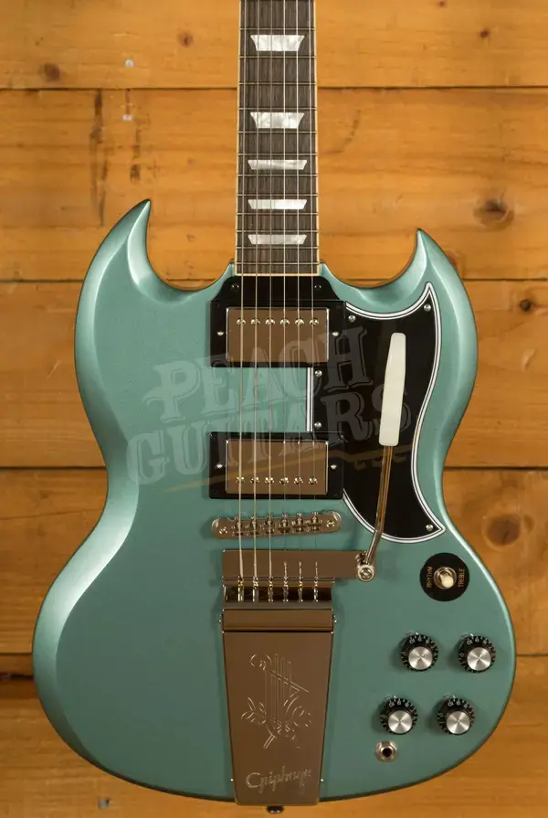 Epiphone 1964 SG Standard with Maestro Vibrola Reissue Pelham Blue