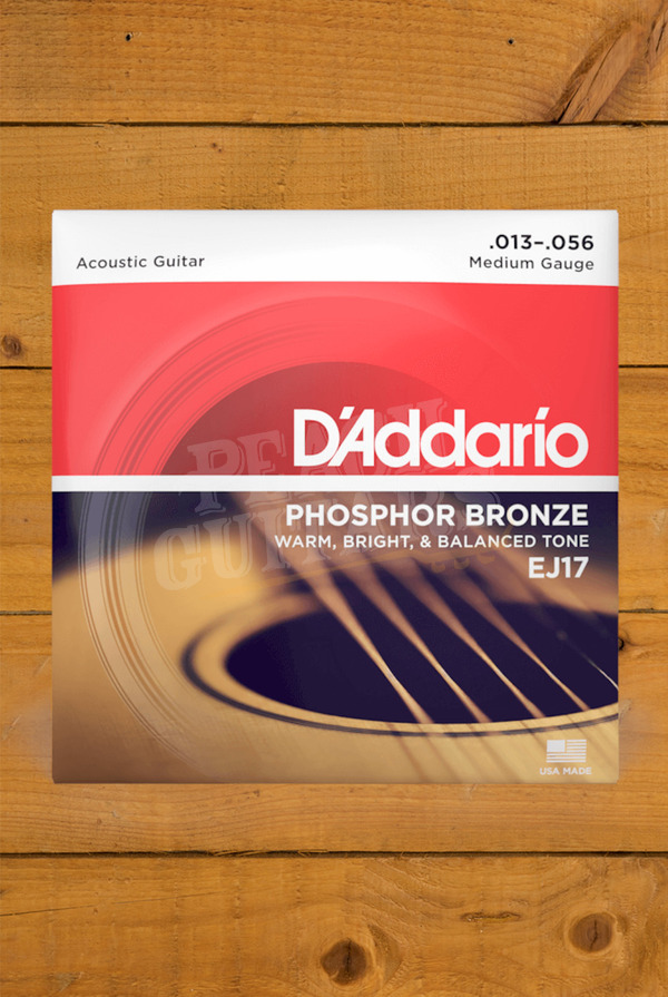 D'Addario Acoustic Strings | Phosphor Bronze - Medium - 13-56