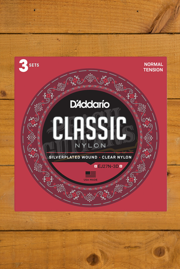 D'Addario Classical Strings | Nylon - Normal Tension - 3 Sets