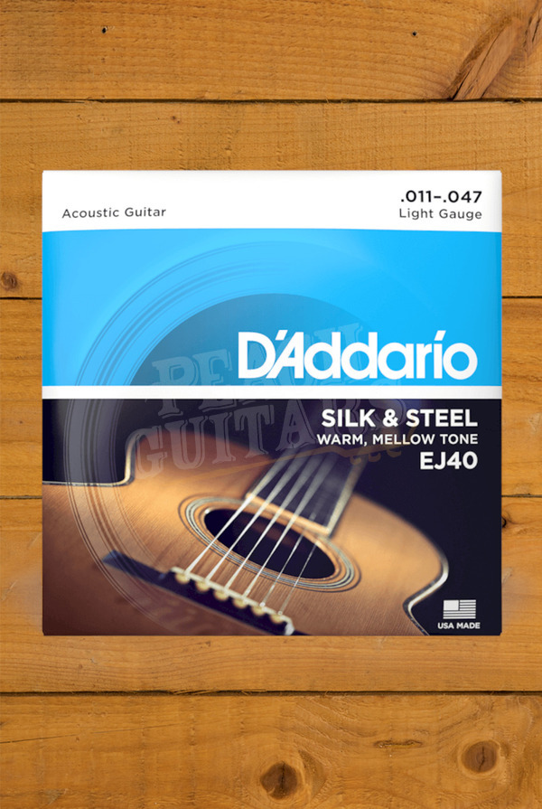 D'Addario Acoustic Strings | Silk & Steel - Light - 11-47
