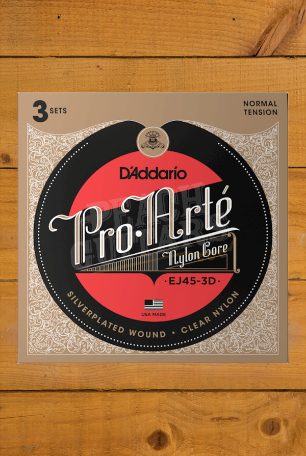 D'Addario Classical Strings | Pro-Arte Nylon - Normal Tension - 3 Sets