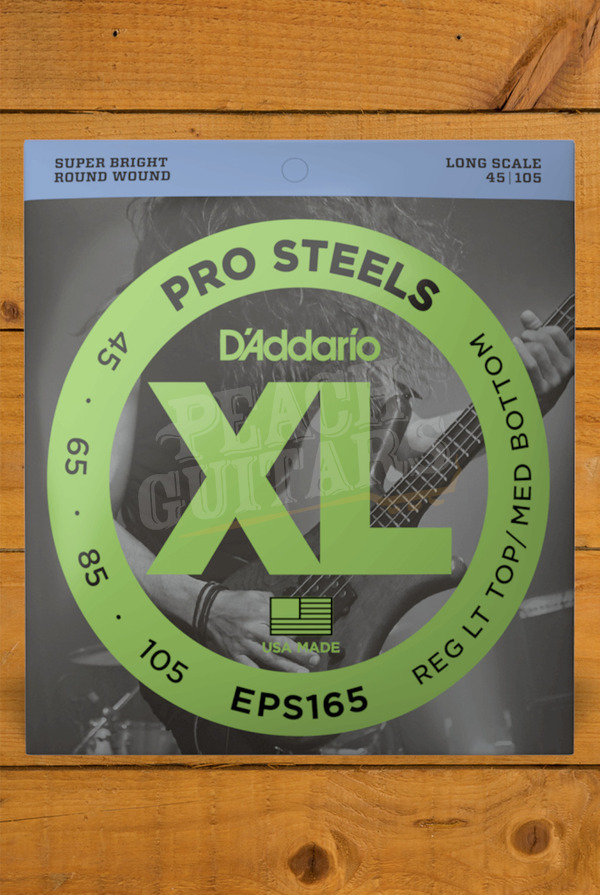D'Addario Bass Strings | Pro Steels - Light Top/Medium Bottom - 45-105 - Long Scale