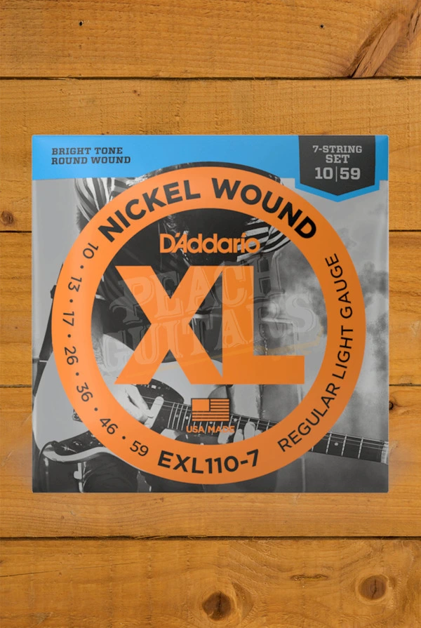 D'Addario EXL110-7 Nickel Wound 7-String Electric Guitar Strings - 10-59