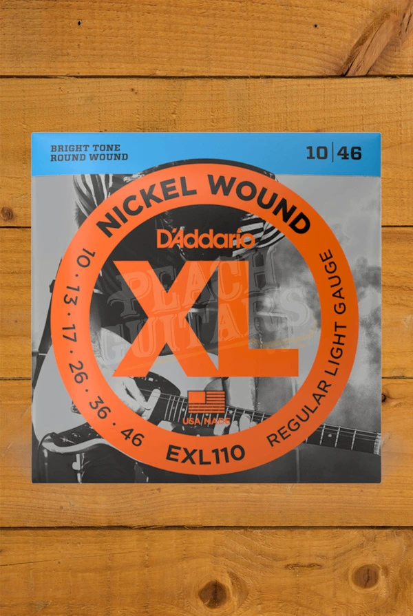 D'Addario EXL110 Nickel Wound Electric Guitar Strings - 10-46
