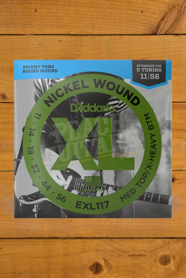 D'Addario EXL117 Nickel Wound Electric Guitar Strings - 11-56