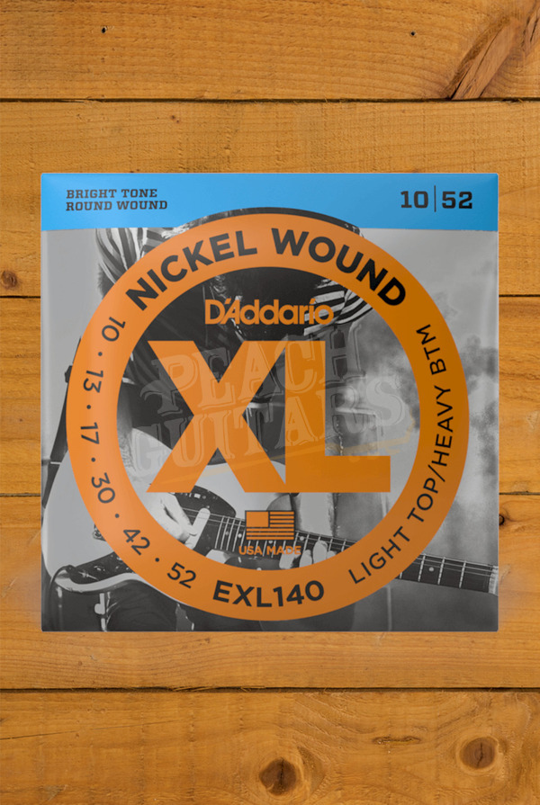 D'Addario Electric Strings | Nickel Wound - Light Top/Heavy Bottom - 10-52