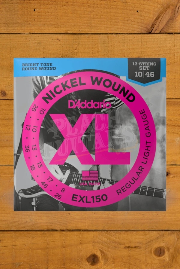 D'Addario EXL150 Nickel Wound 12-String Electric Guitar Strings - 10-46