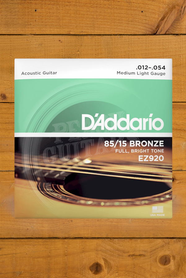 D'Addario Acoustic Strings | 85/15 Bronze - Medium Light - 12-54