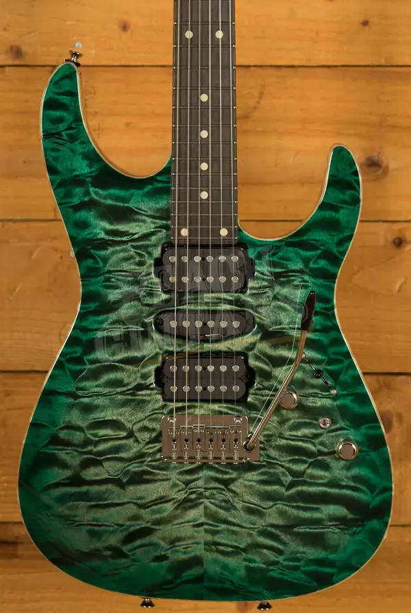 Tom Anderson Angel | Cajun Key Lime to Teal Burst