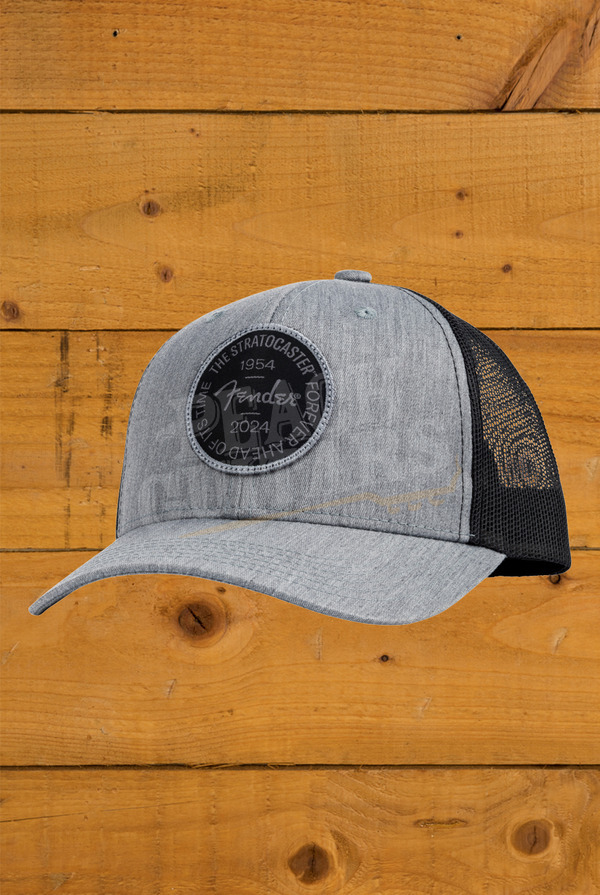 Fender 70th Anniversary Stratocaster Badge Hat | Heather Grey