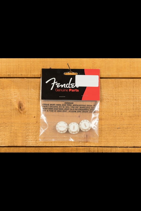 Fender Parts Stratocaster Knobs Parchment Volume Tone Tone