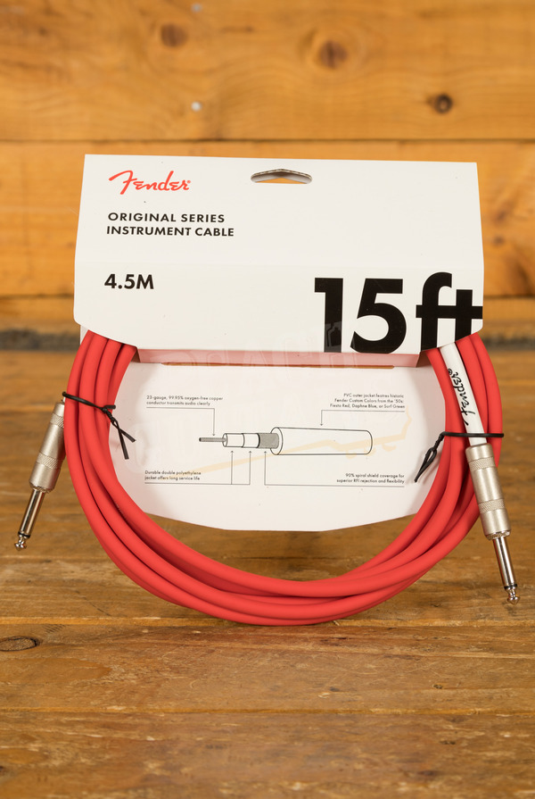 Fender Accessories | Original Cable - 15' - Fiesta Red