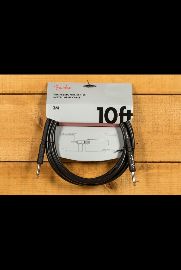 Fender Accessories | Professional Cable - Straight/Straight - 10' - Black