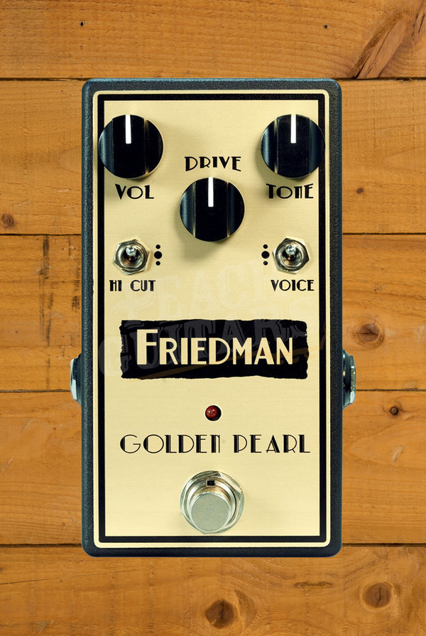 Friedman Golden Pearl Overdrive Pedal - Peach Guitars