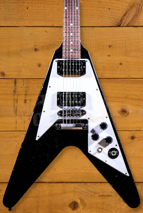 Gibson Custom Murphy Lab Kirk Hammett '79 Flying V Ebony