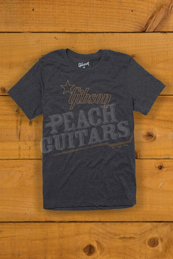 Gibson Star Logo T-Shirt - Charcoal
