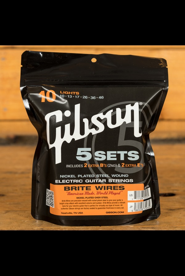Gibson Brite Wires 10-46 - 5-Pack