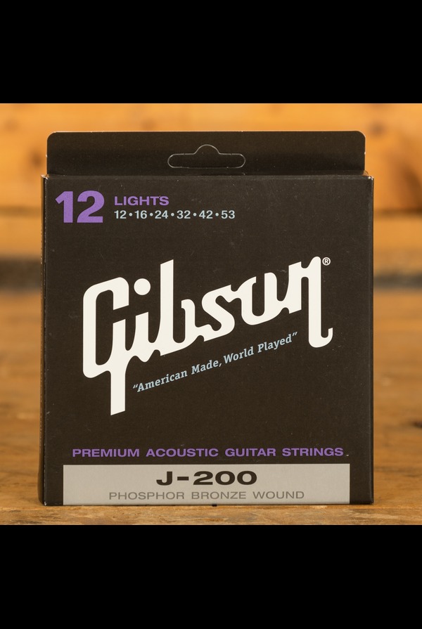 Gibson J-200 Acoustic Strings, Phosphor Bronze (Lights)