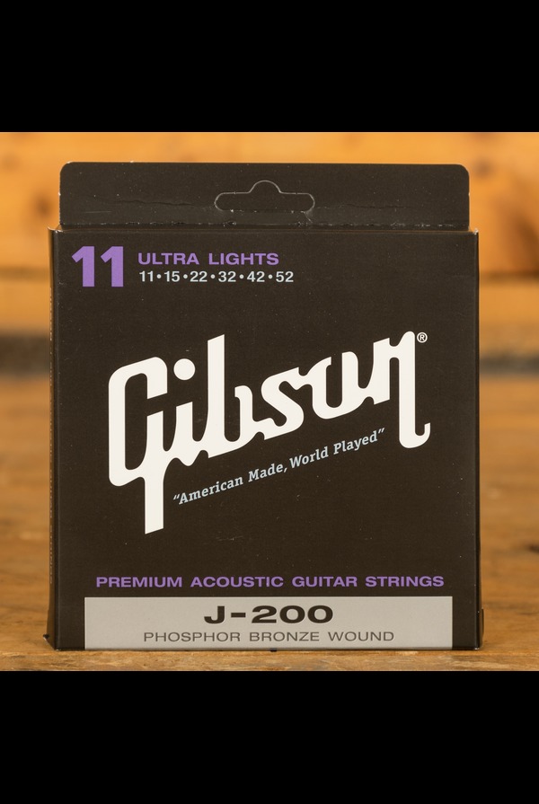 Gibson J-200 Acoustic Strings, Phosphor Bronze (Ultra Lights)