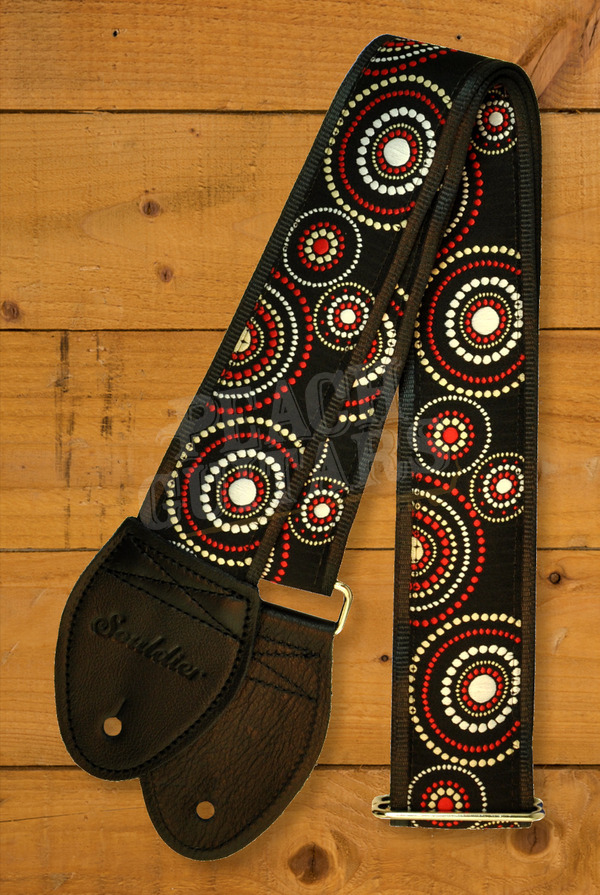 Souldier Classic Guitar Straps | Crop Circles - Black