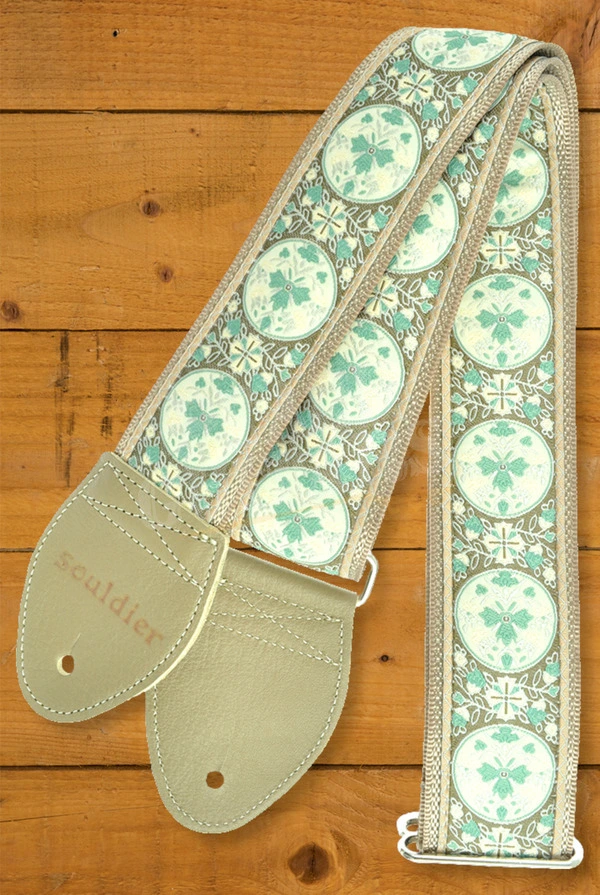 Souldier Classic Guitar Strap - Medallion - Taupe