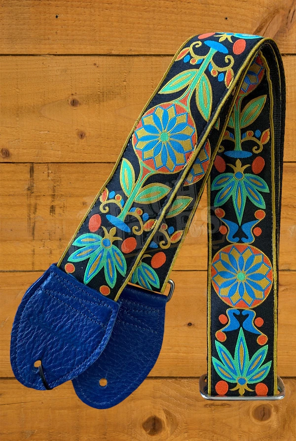 Souldier Classic Guitar Strap - Daisy - Blue