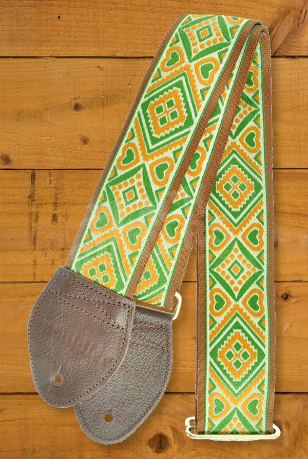 Souldier Classic Guitar Strap - Sage - Cinnamon