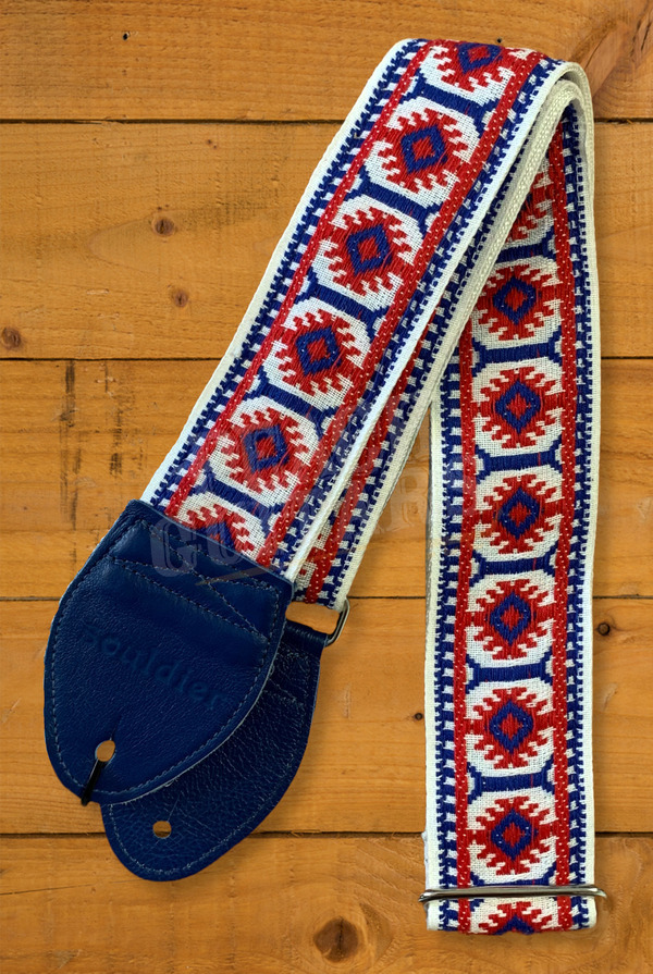 Souldier Classic Guitar Straps | Pillar - Red/White/Blue