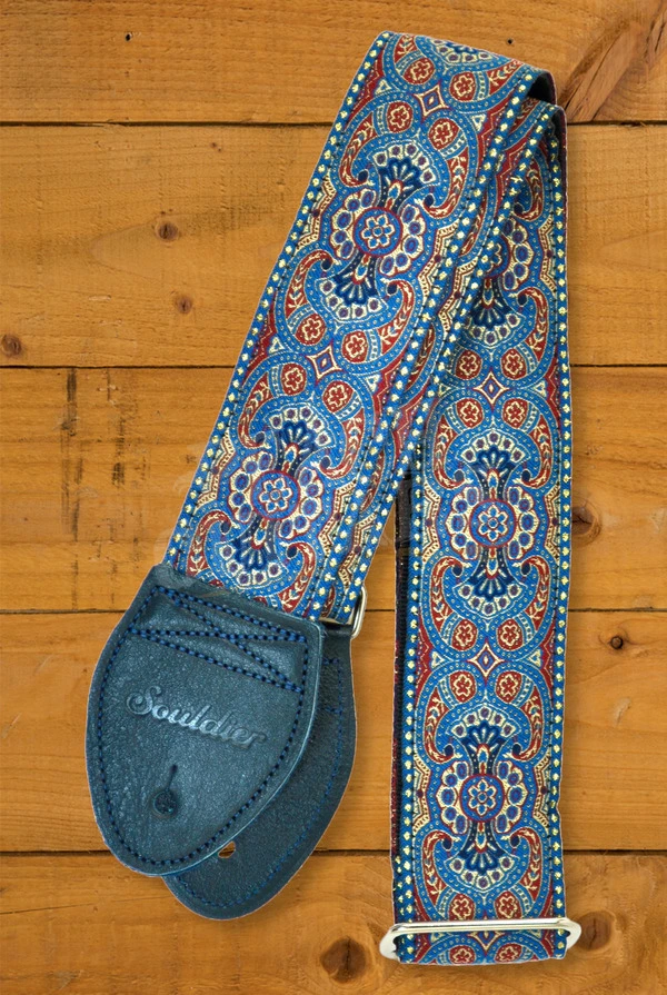 Souldier Classic Guitar Strap - Arabesque - Indigo