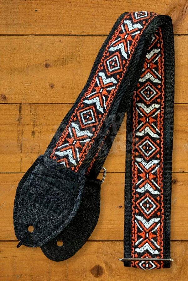 Souldier Classic Guitar Strap - Moche - Orange/White/Black