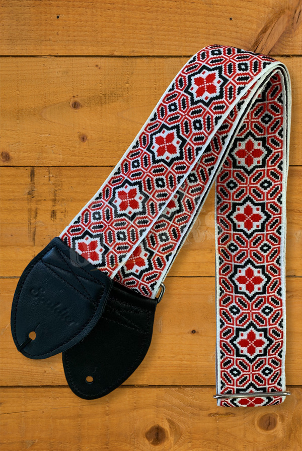 Souldier Classic Guitar Straps | Octagon Star - Red/Black/White