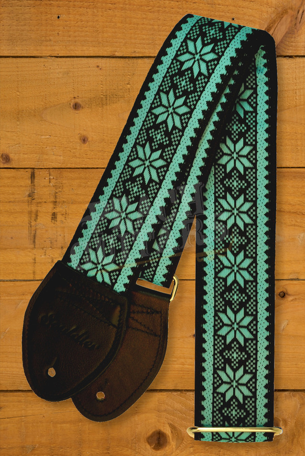 Souldier Classic Guitar Straps | Poinsettia - Turquoise