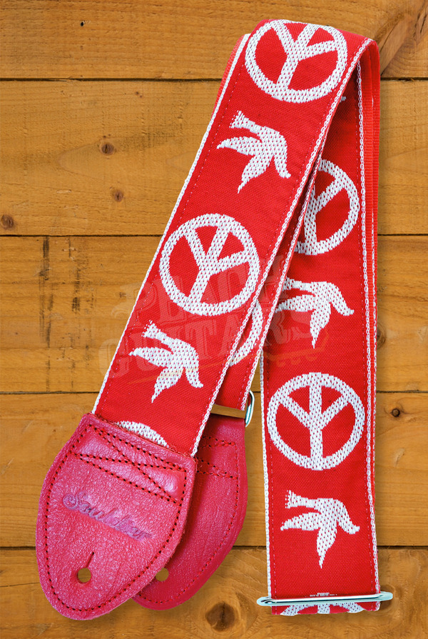 Souldier Classic Guitar Straps | Young Peace Dove - Red