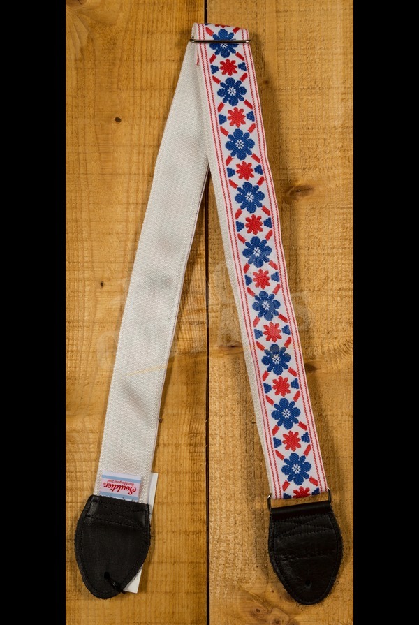 Souldier Classic Guitar Straps | Tulip - Cream w/Black Ends