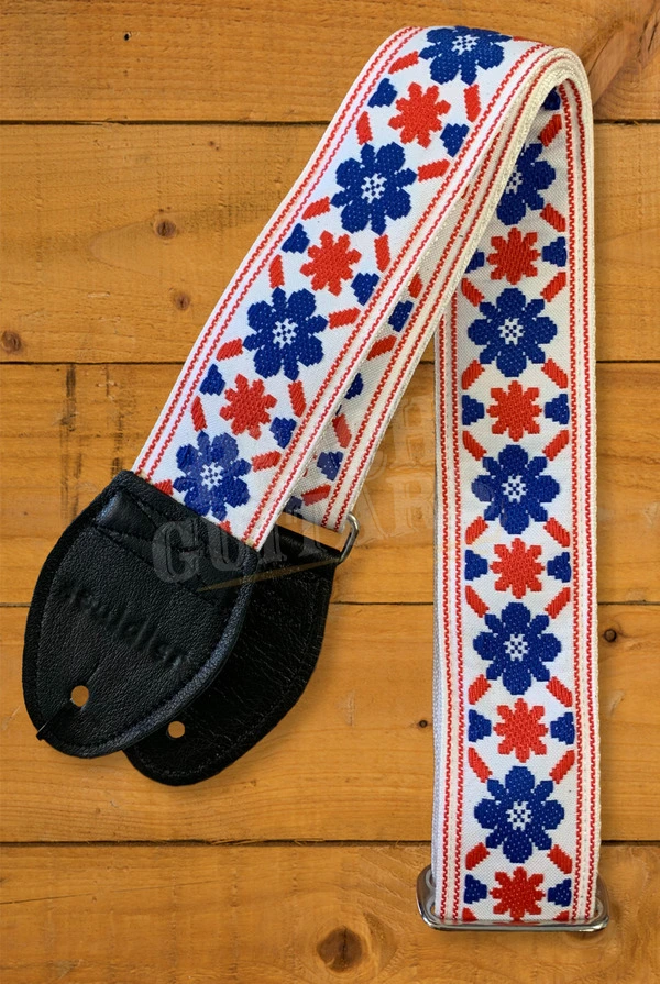 Souldier Classic Guitar Strap - Tulip - Cream w/Black Ends