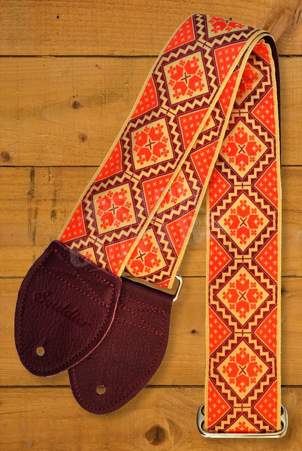 Souldier Classic Guitar Strap - Rustic - Orange