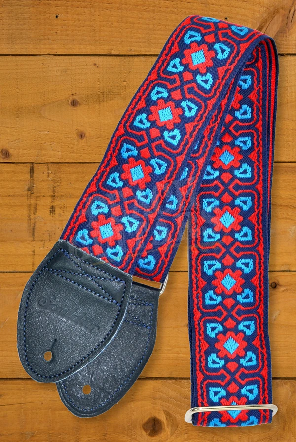 Souldier Classic Guitar Strap - Fillmore - Red/Royal