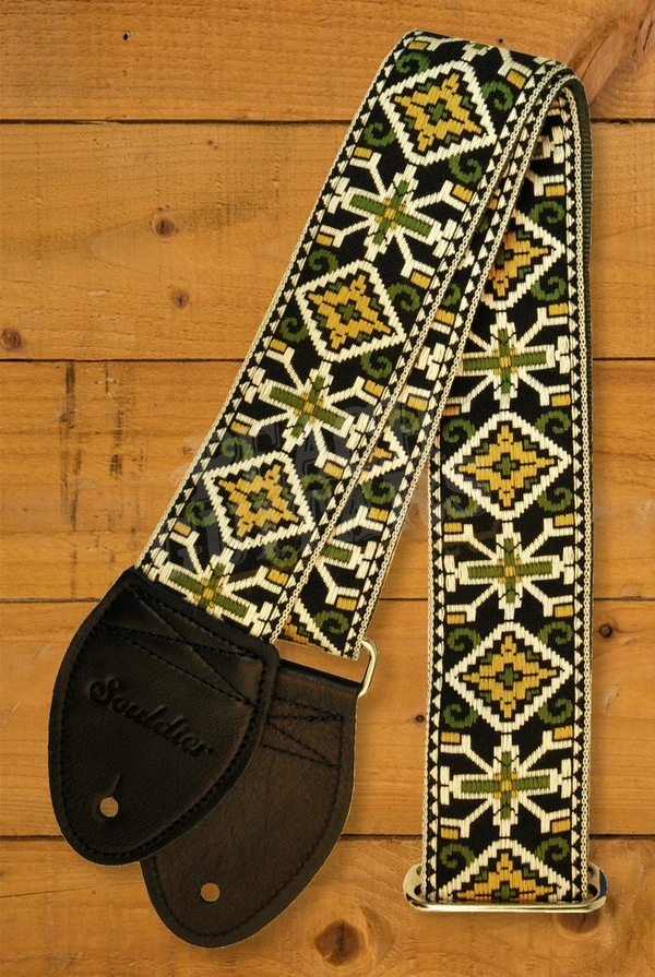 Souldier Classic Guitar Strap - San Quentin - Gold