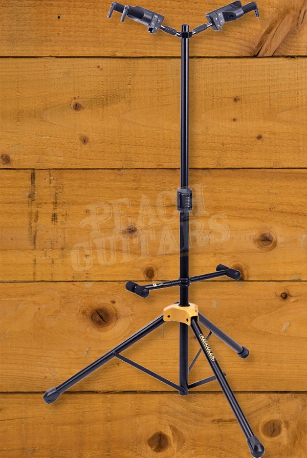 Hercules Universal Fit Auto Grip Double Guitar Stand with Backrest