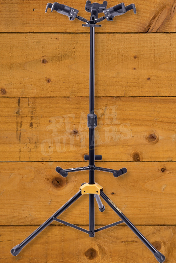 Hercules GS432B PLUS | Auto Grip System Triple Guitar Stand - Foldable Backrest