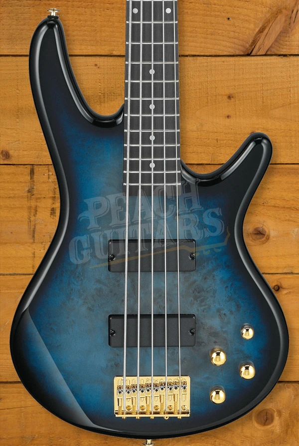 Ibanez SR Gio Basses | GSR205PC - 5-String - Transparent Marine Burst