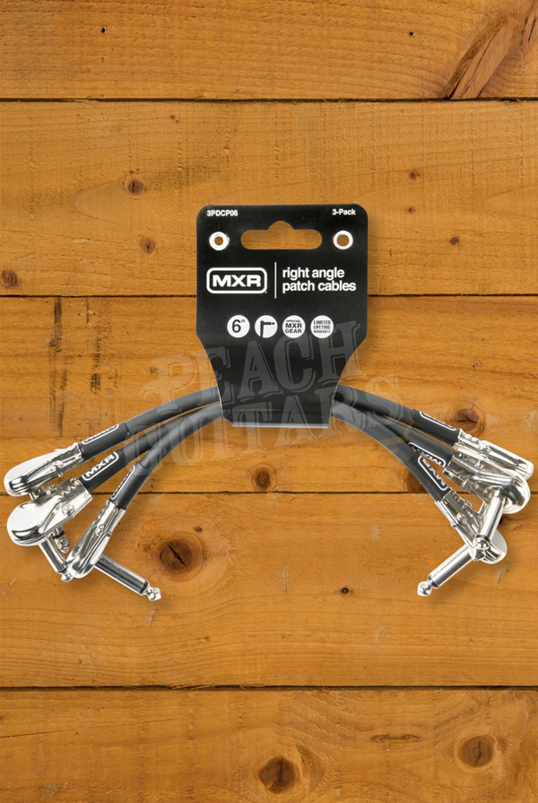 MXR 3PDCP06 | 6" Patch Cables - Angled - 3-Pack