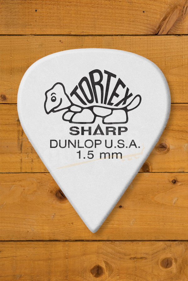 Dunlop 412-150 | Tortex Sharp Pick - 1.50mm - 12 Pack