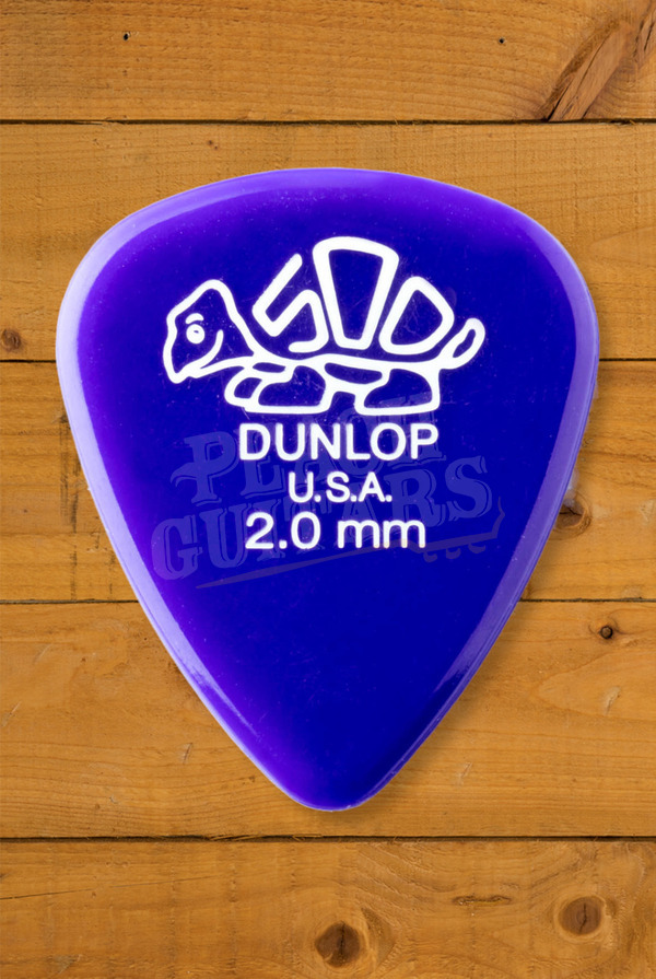 Dunlop 41-200 | Delrin 500 Pick - 2.00mm - 12 Pack