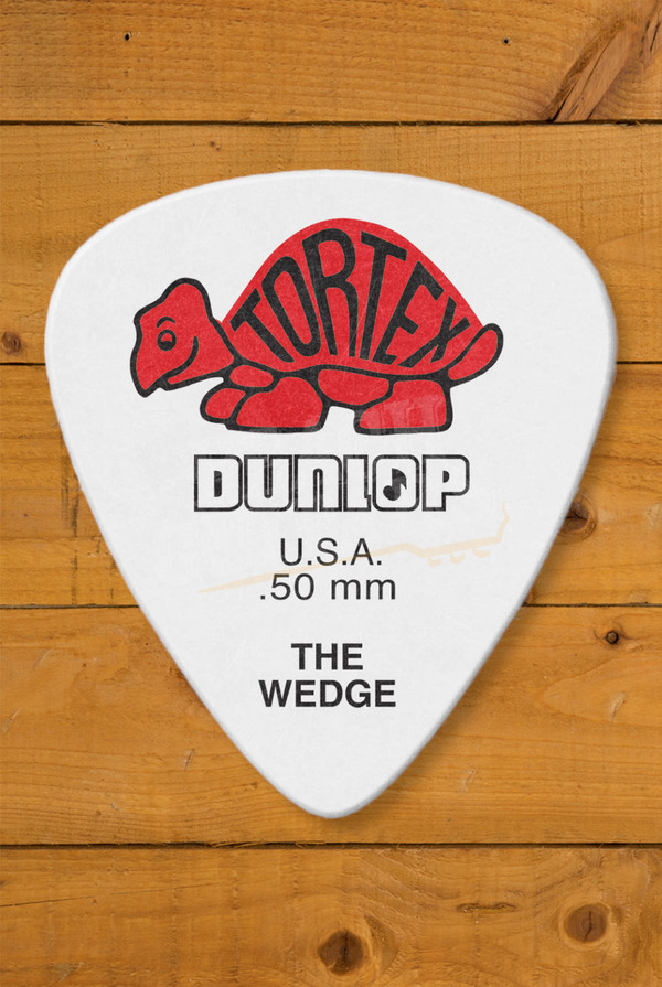 Dunlop 424-050 | Tortex Wedge Pick - .50mm - 12 Pack