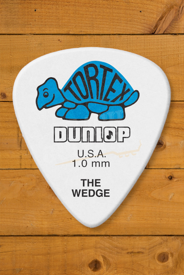 Dunlop 424-100 | Tortex Wedge Pick - 1.00mm - 12 Pack