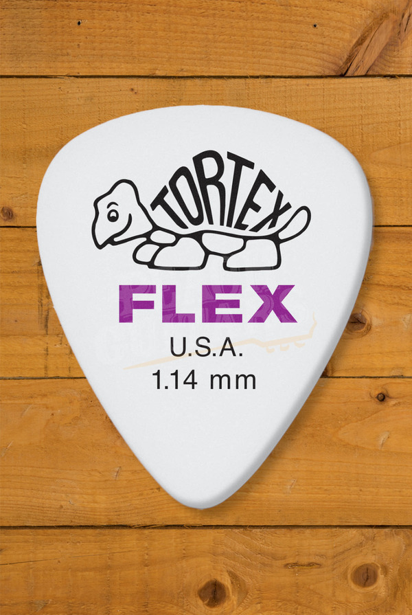 Dunlop 428-114 | Tortex Flex Standard Pick - 1.14mm - 12 Pack
