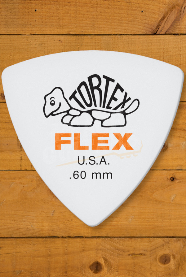 Dunlop 456-060 | Tortex Flex Triangle Pick - .60mm - 6 Pack