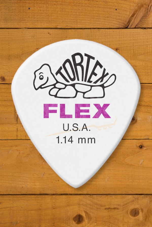 Dunlop 466-114 | Tortex Flex Jazz III XL Pick - 1.14mm - 12 Pack